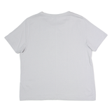 TOM TAILOR Blue Womens T-Shirt Grey Crew Neck M