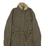 UGG Womens Trench Coat Green Wool L