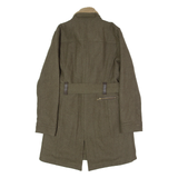 UGG Womens Trench Coat Green Wool L