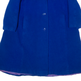 WEILL Womens Overcoat Coat Blue Wool L