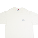 TOMMY HILFIGER Mens T-Shirt Cream 2XL