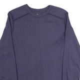 CARHARTT Womens T-Shirt Blue Long Sleeve S