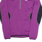 Cycling Womens Jersey Purple Long Sleeve 1/2 Zip S