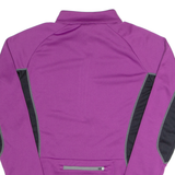 Cycling Womens Jersey Purple Long Sleeve 1/2 Zip S