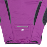 Cycling Womens Jersey Purple Long Sleeve 1/2 Zip S