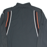 CRANE Fitness Mens Jersey Grey Long Sleeve 1/4 Zip M
