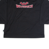 Camp Hockey Mens Jersey Black 3/4 Sleeve USA V-Neck M