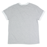 ADIDAS Womens T-Shirt Grey Crew Neck UK 12