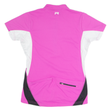 RACER Cycling Womens Jersey Pink 1/4 Zip S