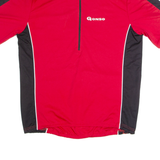 GONSO Cycling Mens Jersey Red 1/2 Zip M