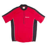 GONSO Cycling Mens Jersey Red 1/2 Zip M
