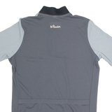 DECATHLON Cycling Mens Jersey Grey 1/4 Zip S