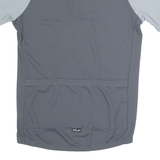 DECATHLON Cycling Mens Jersey Grey 1/4 Zip S