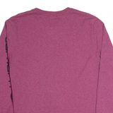 CARHARTT Loose Fit Womens T-Shirt Purple Long Sleeve XL