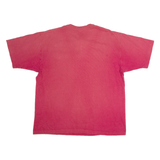 CARHARTT Mens T-Shirt Red Button Neck XL