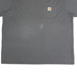 CARHARTT Mens T-Shirt Grey 2XL
