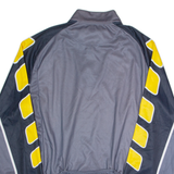 CRANE Cycling Mens Jersey Grey Long Sleeve 1/4 Zip M