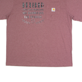 CARHARTT Retired Mens T-Shirt Red L