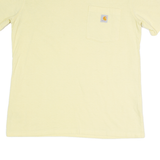 CARHARTT Loose Fit Womens T-Shirt Yellow S