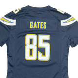 NIKE Chargers 85 Gates Mens Football Shirt Jersey Blue USA V-Neck S