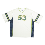 LEE 53 Mens Football Shirt Jersey White USA V-Neck XL