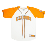 COLLEGE EQUIPMENT Illinois Mens Jersey White USA V-Neck XL