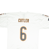 REEBOK Chicago Bears Mens Football Shirt Jersey White USA V-Neck L