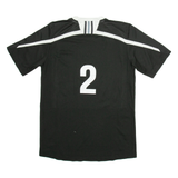 ADIDAS FHS Mens Football Shirt Jersey Black M