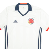 ADIDAS Federacion Colombiana De Futbol Mens Football Shirt Jersey White S