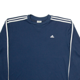 ADIDAS Mens T-Shirt Blue Long Sleeve XL