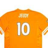 NFL Denver Bronos Mens Football Shirt Jersey Orange USA V-Neck XL