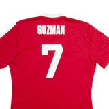 ADIDAS Mens Football Shirt T-Shirt Red V-Neck M