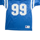 CHAMPION 99 Mens Football Shirt Jersey Blue USA V-Neck M