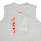 MAJESTIC Fammily 14 Mens Jersey Grey Sleeveless Button Neck XL