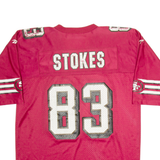 REEBOK San Francisco 49ers Mens Football Shirt Jersey Maroon USA V-Neck M