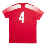 ADIDAS Davis Legacy Mens Football Shirt Jersey Red USA V-Neck M