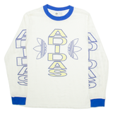 ADIDAS Womens Jersey White Long Sleeve Roll Neck UK 18