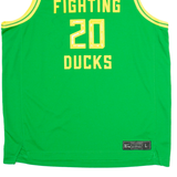 NIKE Fighting Ducks Mens Jersey Green Sleeveless USA V-Neck L