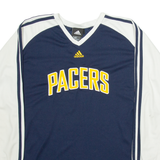ADIDAS Pacers Mens Football Shirt Jersey Blue Long Sleeve USA V-Neck XL
