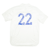ADIDAS 22 Mens Jersey White V-Neck M