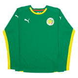 PUMA Fediration Senegalaise Mens Football Shirt T-Shirt Green Long Sleeve M