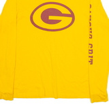 ADIDAS Green Bay Packers Mens T-Shirt Yellow Long Sleeve USA M