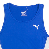 PUMA Cropped Womens T-Shirt Blue Sleeveless M