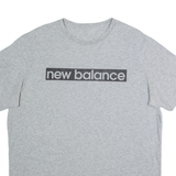 NEW BALANCE Mens T-Shirt Grey XL