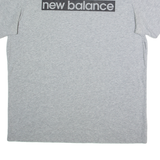 NEW BALANCE Mens T-Shirt Grey XL
