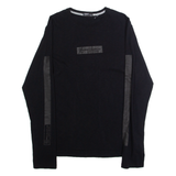 SUPERDRY Mens T-Shirt Black Long Sleeve USA XL