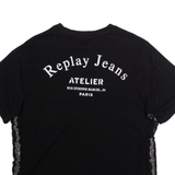 REPLAY Womens T-Shirt Black M
