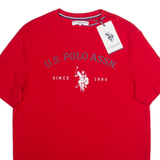 U.S. POLO ASSN Mens T-Shirt Red USA S