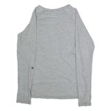 LEE COOPER Womens T-Shirt Grey Long Sleeve S