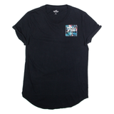 HOLLISTER Womens T-Shirt Black USA XS